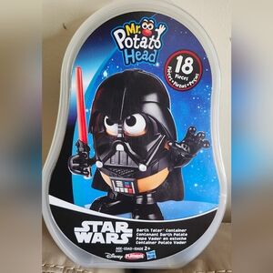 Star Wars Mr. Potato‎ Head Darth Tater W/ Container 18 Pieces Vader Toy Complete